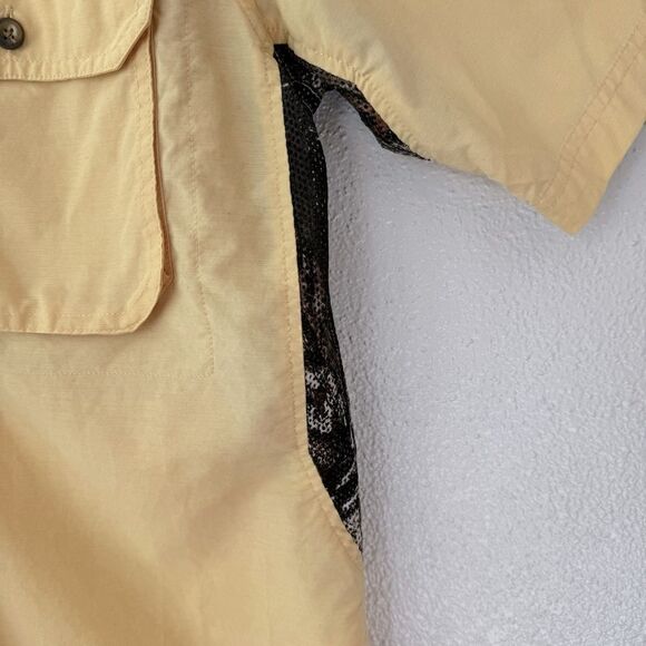 Mossy Oak Men’s Shirt Yellow Camo Mesh Side SZ L - Picture 4 of 15